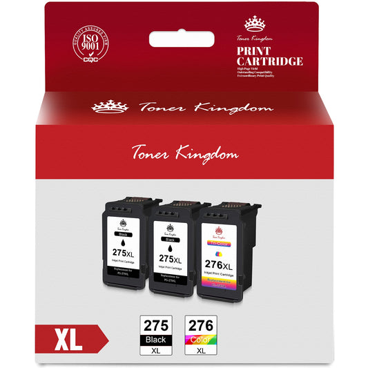 PG-275 CL-276 Ink Cartridges for Canon (2 Black, 1 Color)