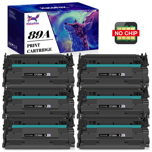 6 pack 89A (CF289A) Toner Cartridge compatible for HP(Black)