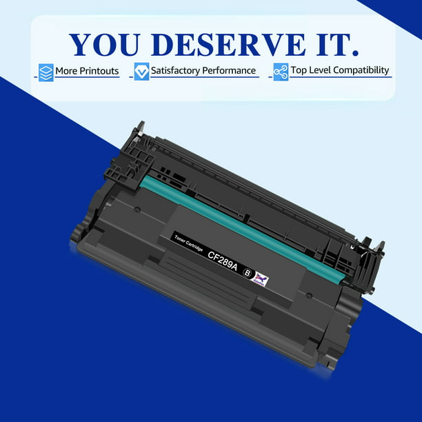 4 pack 89A (CF289A) Toner Cartridge compatible for HP 89A (CF289A) Toner Cartridge, Black