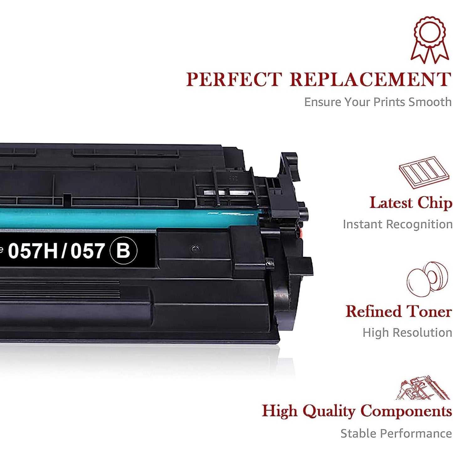 1-pack 057 057H CRG-057 Black Toner Printer for Canon 057 for MF445dw MF448dw MF449dw LBP226dw LBP227dw LBP228dw MF445 Printer