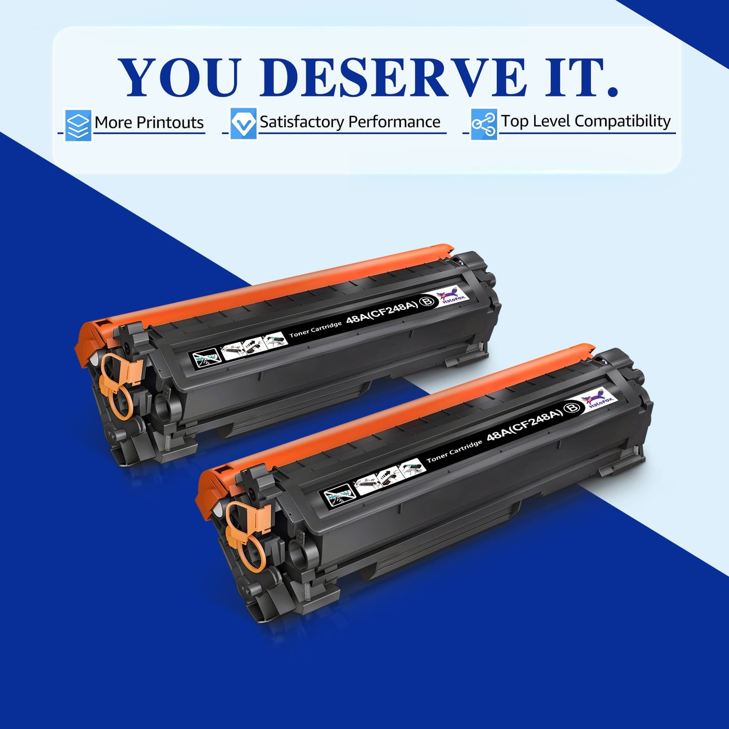 HaloFox Compatible Toner Black for HP(2 Pack)