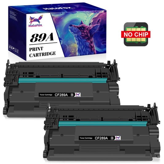 2 pack 89A (CF289A) Toner Cartridge compatible for HP(Black)