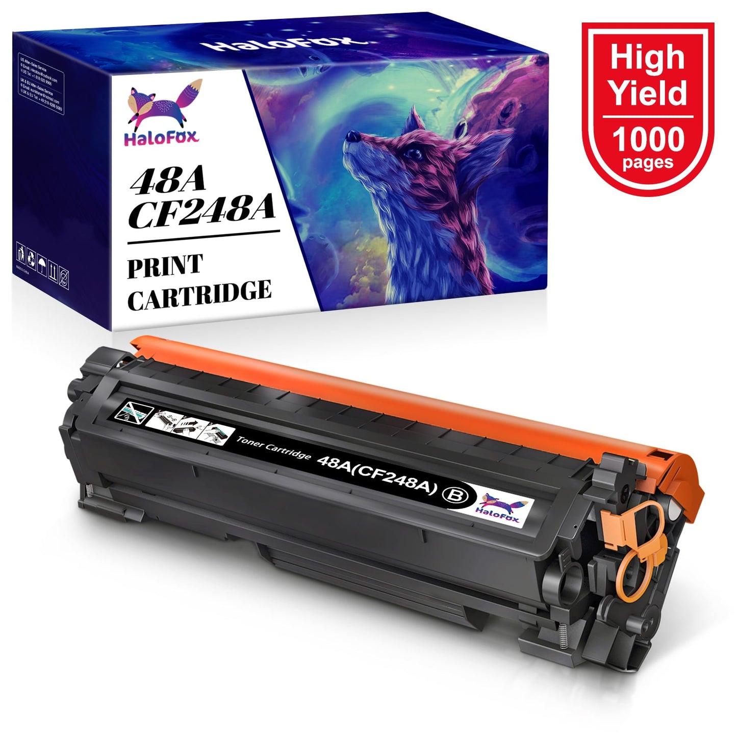 HaloFox Compatible Toner for HP(1 Black)