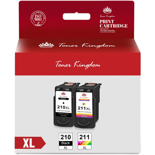 Ink Cartridges Replacement for Canon 210XL 211XL Combo Pack(2-Pack)