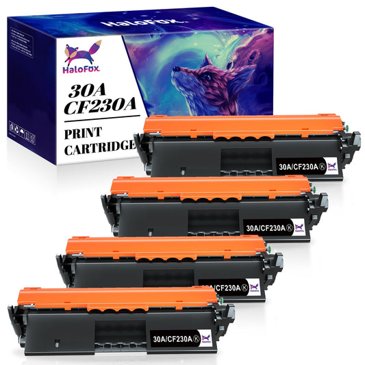 HaloFox 4-Pack Compatible Toner Cartridge for HP(Black)