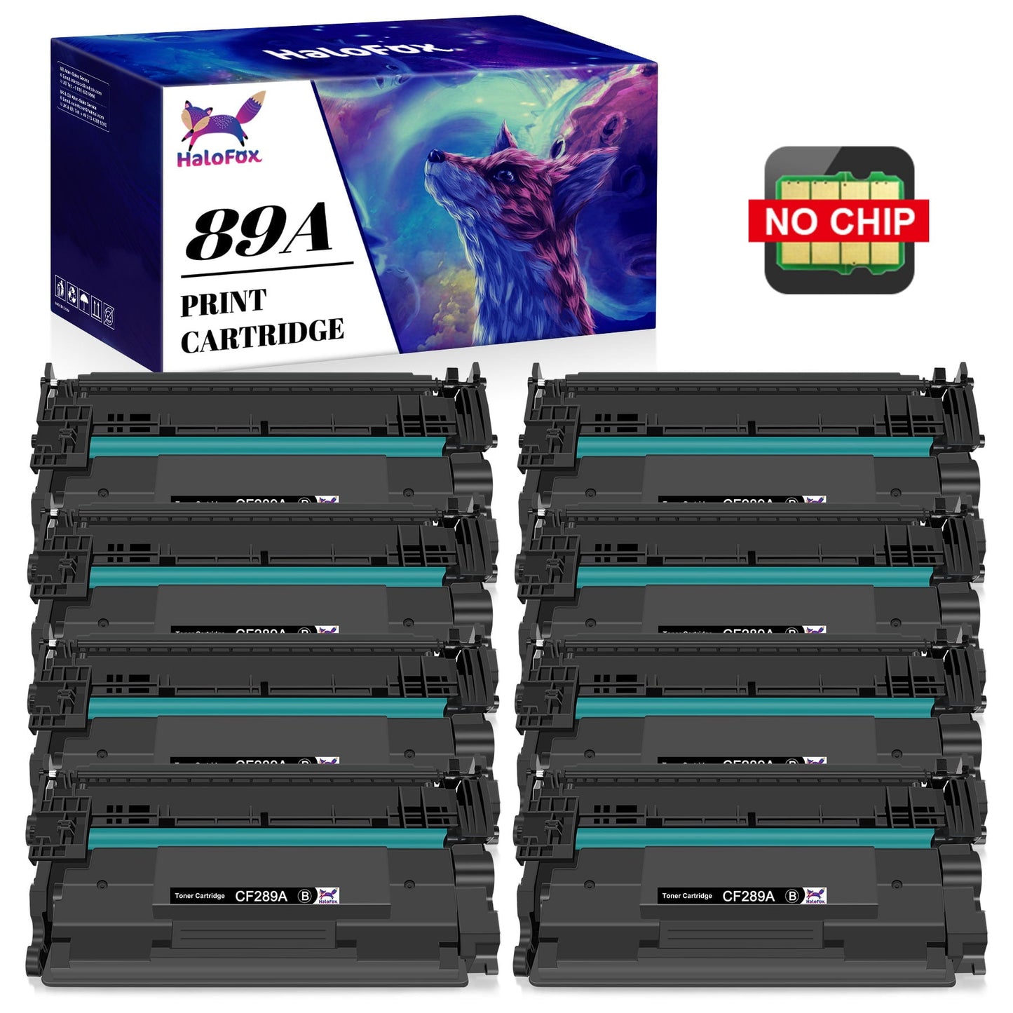 8 pack 89A (CF289A) Toner Cartridge compatible for HP(Black)